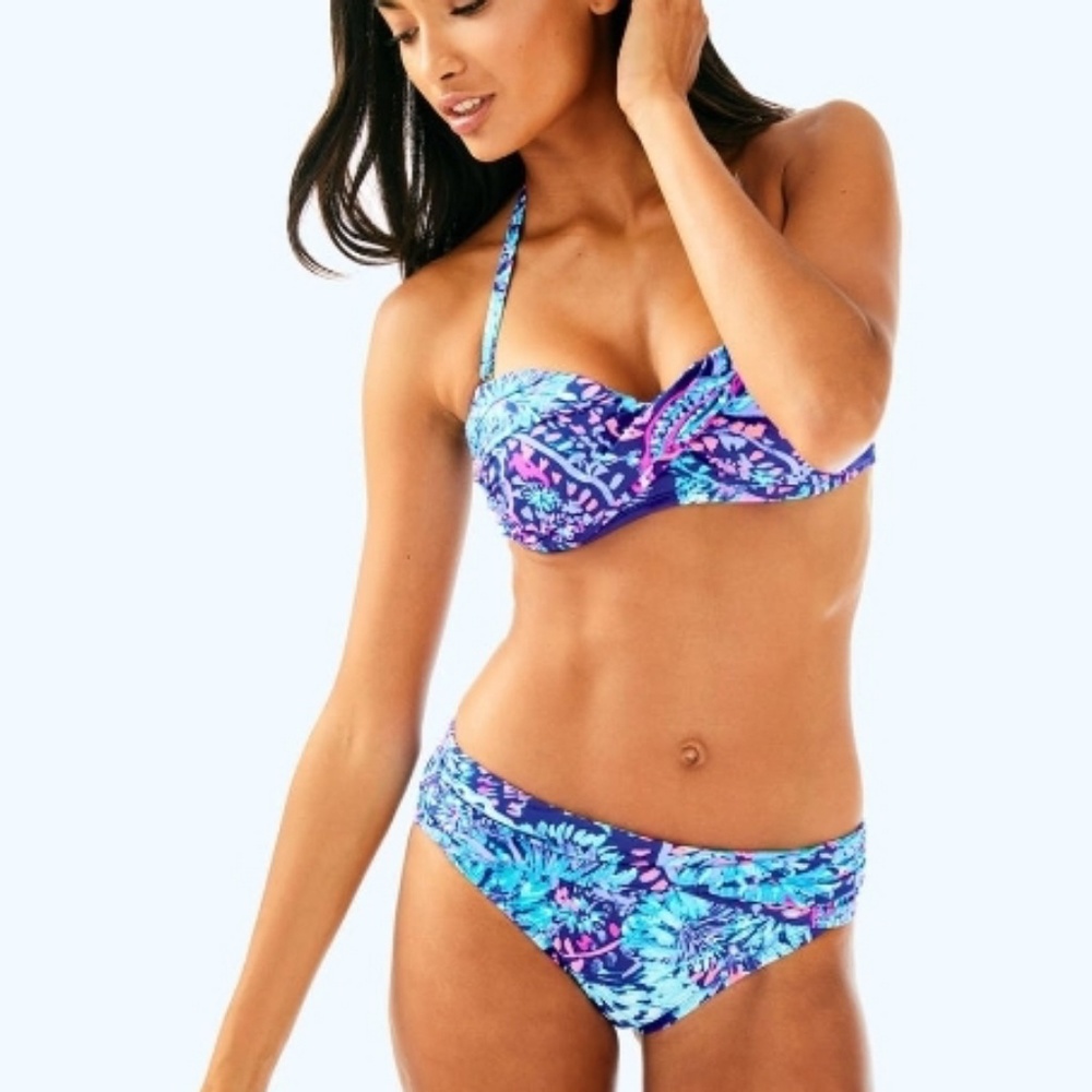 NWT Lilly Pulitzer Lagoon Sarong bikini bottom